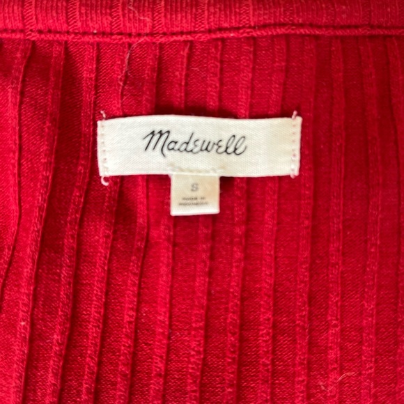 Madewell Ribbed Cardigan Crop Tee - Picture 4 of 4